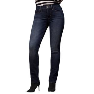 Levis Black Tab Women's Dark Wash Mid-Rise Classic Straight Leg Jeans W29/L32